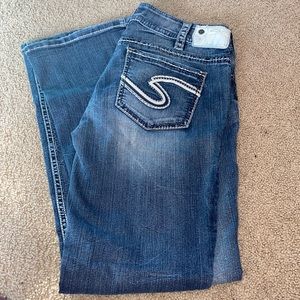 Silver bootcut jeans